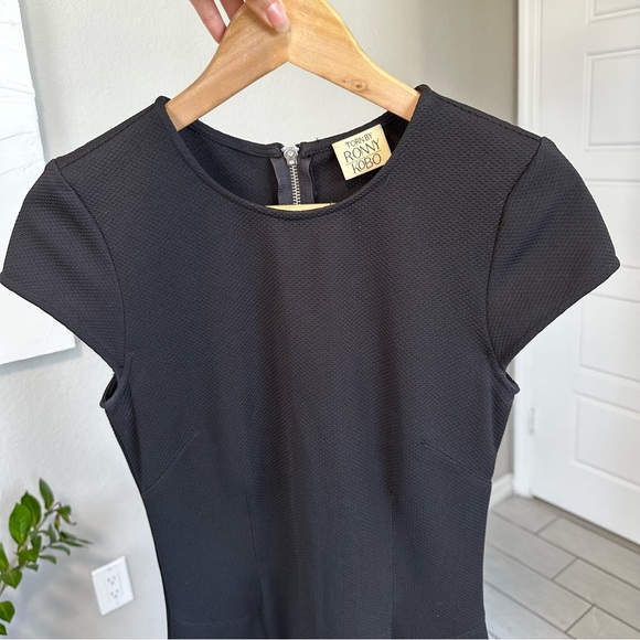 Torn by Ronny Kobo Gina short sleeve black flare dress - Picture 8 of 16